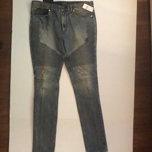 Brand New Men’s Pacsun Skinny Moto Stacked Jeans